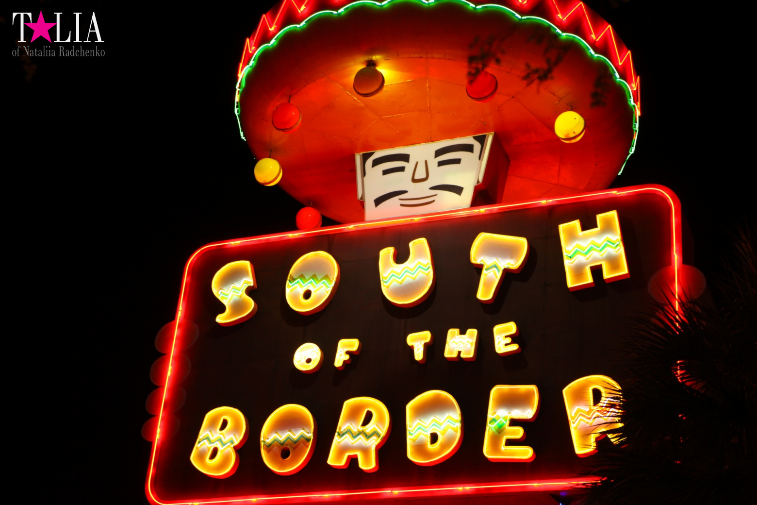 ''South of the Border". The middle of the way from New York to Miami by car